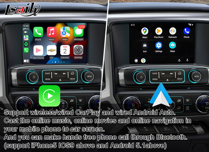 Les multimédia de 4GB Lsailt Carplay connectent pour Chevrolet Silverado Tahoe MyLink 0
