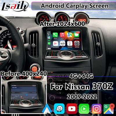 Lsailt écran de 7 de pouce d'Android multimédia de voiture pour Nissan 370Z Teana 2009-Present avec l'interface visuelle Carplay