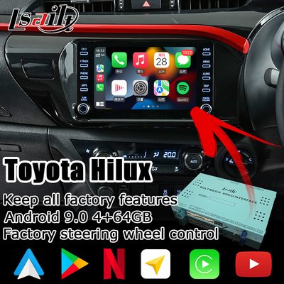 Les multimédia de Toyota Hilux Android connectent le contact automatique 3 d'androïde carplay sans fil