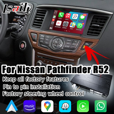 Interface automatique Android Carplay sans fil Lsailt pour Nissan Pathfinder R52 IT08 08IT