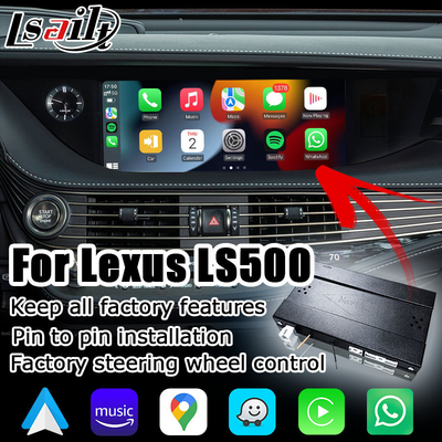 Écran automatique androïde carplay sans fil de Lexus LS500 LS500h LS350 reflétant l'interface