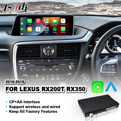 Interface sans fil Android Auto Carplay pour le contrôle de souris Lexus RX350 RX200T RX 350 2016-2019