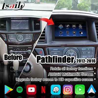 Écran de multimédia de voiture de CarPlay pour Nissan Pathfinder, patrouille, armada Infiniti QX avec l'automobile d'Android