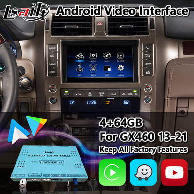 Interface visuelle de multimédia de Lexus GX460 Android avec la navigation sans fil de Carplay GPS