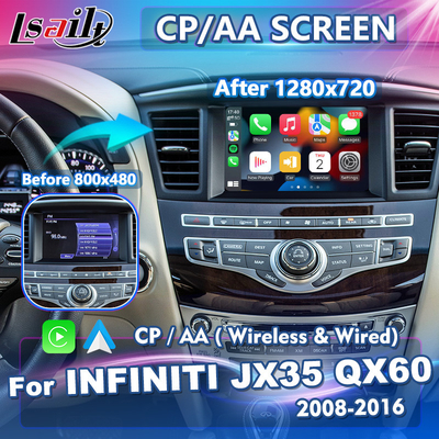 Infiniti JX35 QX60 8 écran automatique sans fil de rechange de Carplay Android HD de pouce