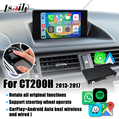 Module sans fil de Lsailt CarPlay pour Lexus CT200 2013-2022 avec l'automobile d'Android, Google Map