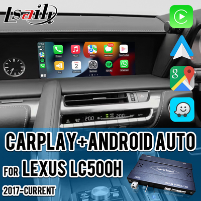 Interface sans fil CarPlay Android Navigation GPS automatique pour le Lexus LC500h 2017-actuel NX LX LS GS par Lsailt