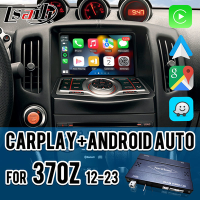 Lsailt Carplay Interface Box pour Nissan 370Z 2010-2020 Android Auto Support Commande vocale, commande de direction