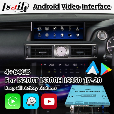 Lsailt Android Carplay Interface pour le Lexus IS200T IS300H IS350 IS300 F Sport AWD IS XE30 2017-2020
