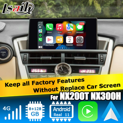 Lexus NX300h NX200 NX200t Android 11 interface vidéo avec le jeu de voiture sans fil Android auto