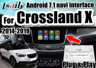 L'interface visuelle de voiture d'Android 7,1 pour les insignes 2014-2018 d'Opel Crossland X soutiennent le smartphone de mirrorlink, doubles fenêtres