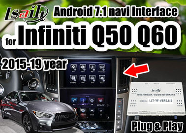 Radio visuelle de soutien d'interface de multimédia d'Android 7,1 carpaly/automobile d'Android pour Infiniti 2015-2019 Q50 Q60