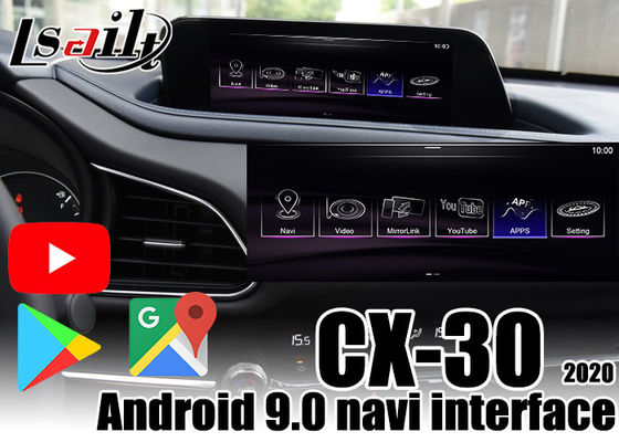 L'interface de voiture d'Android pour l'appui 2020 de boîte de Mazda CX-30 CarPlay YouTube, googlent le jeu par Lsailt