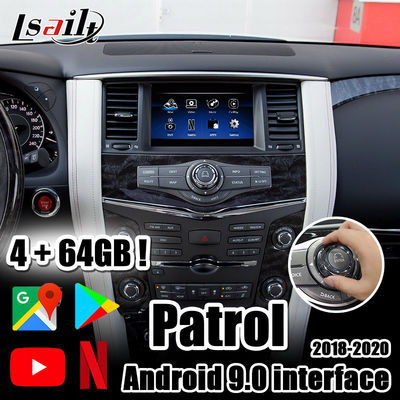 Interface de vidéo de Lsailt 4G Android 9,0 CarPlay&amp;multimedia avec YouTube, Netflix pour Nissan Patrol 2018-2021