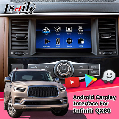 Les multimédia de Carplay connectent l'interface visuelle Infiniti QX80 2018 de boîte de navigation d'Android