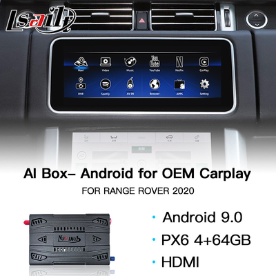 Lecteur multimédia de wagon couvert de PX6 64GB Carplay AI Android pour Range Rover
