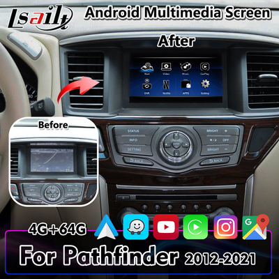 Écran multimédia de voiture d'interface vidéo de Lsailt Android Carplay pour Nissan Pathfinder R52