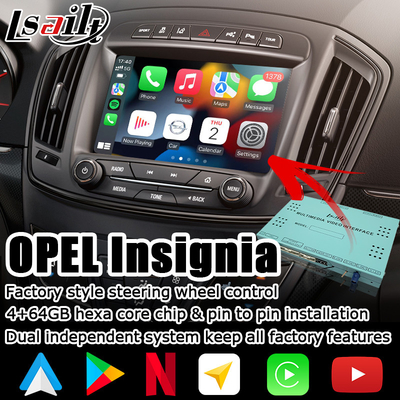Boîte automatique androïde d'Android 9,0 Carplay pour l'interface de vidéo de Buick Regal d'insignes d'Opel Vauxhall