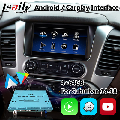 Interface multimédia Lsailt Android Carplay pour Chevrolet Suburban GMC Tahoe