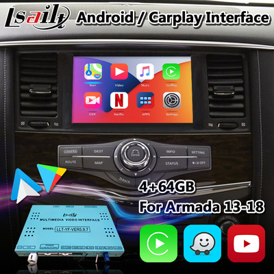 Boîte visuelle d'interface de voiture d'Android pour Nissan Armada With Wireless Android Carplay automatique