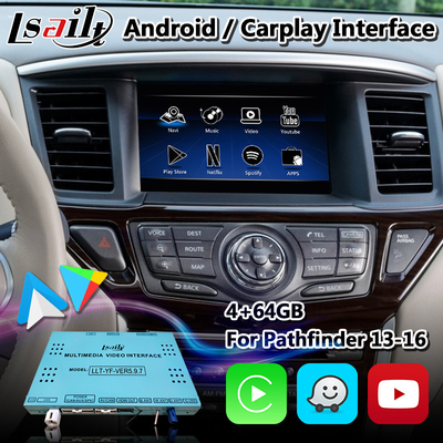 Interface vidéo Android Lsailt pour Nissan Pathfinder R52 avec Carplay Android Auto sans fil