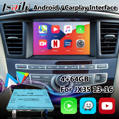 Interface de Lsailt Android Carplay pour Infiniti JX35 avec l'automobile sans fil d'Android de navigation de GPS