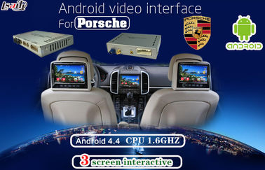 Interface automatique d'Android de multimédia pour le PCM 4,0, affichage de Porsche de moniteur d'appui-tête de soutien