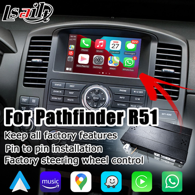 Interface automatique Carplay Android sans fil pour Nissan Pathfinder R51 Navara D40 IT08 08IT par Lsailt