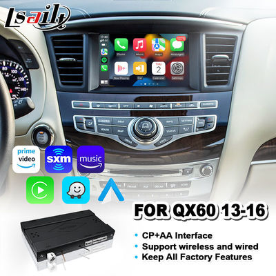 Interface automatique Android Carplay sans fil Lsailt pour Infiniti QX60 2013-2016