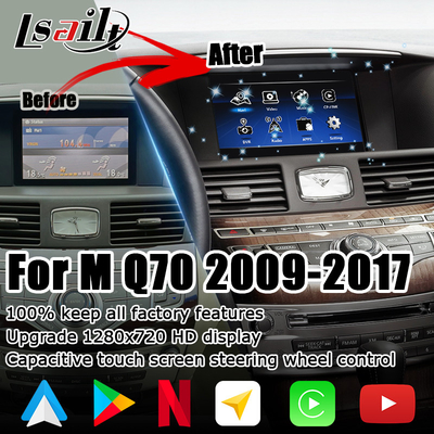 Infiniti Q70 M35 M35h M45 Nissan Fuga Android carplay mise à niveau tactile multi-doigts