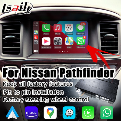 Boîte automatique sans fil de navigation de Carplay Android pour Nissan Pathfinder R52 2017-2021