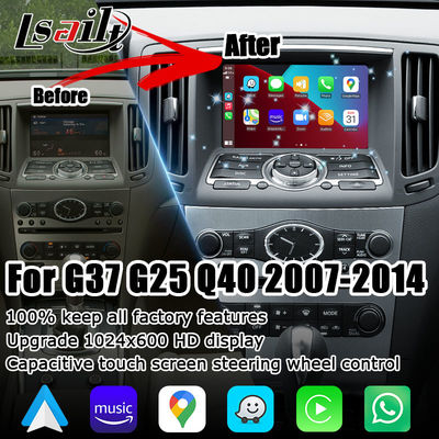 Module d'interface vidéo sans fil CarPlay Android Auto pour Infiniti G37 G25 Q40 Plug and Play Navihome