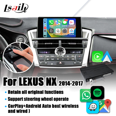 Interface sans fil de CarPlay pour l'automobile de Lexus NX NX200t NX300h Android, lien de miroir, HiCar, CarLife