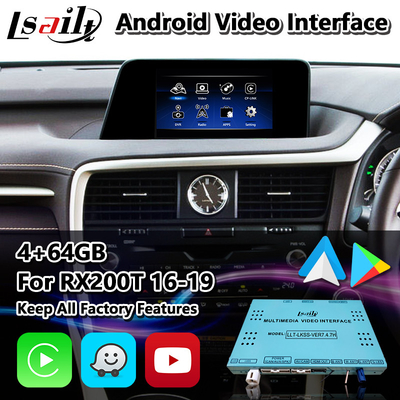 Lsailt Interface multimédia Android pour le contrôle de souris Lexus RX200T RX350 RX300 RX 2016-2019