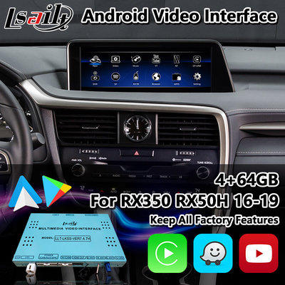 Lsailt Android Carplay Interface pour le Lexus RX 450h 200T 350 450L 350L 300 F Sport 2016-2019