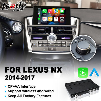 Lsailt / Navihome Android Auto Carplay Interface pour Lexus NX300h NX200t Contrôle des boutons 2014-2017 NX ES RX