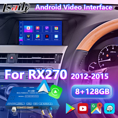 Lsailt 8+128GB Android Interface vidéo multimédia pour 2012-2015 Lexus RX270 RX350 RX450h