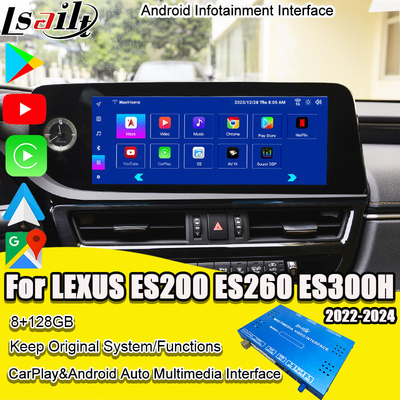 Module d'infodivertissement Android de 8+128 Go pour Lexus ES 2022-2024 RX NX LX GX LS... avec YouTube, NetFlix, Google Play, Waze