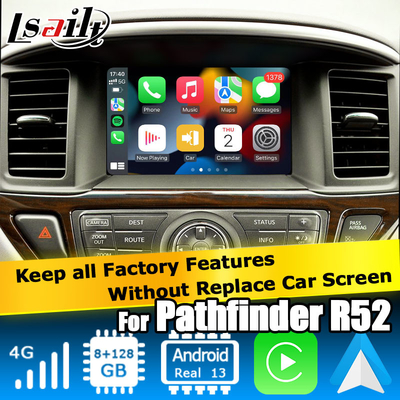 Nissan Pathfinder R52 Android 13 vidéo Interface de jeu de voiture sans fil 8+128 base Android