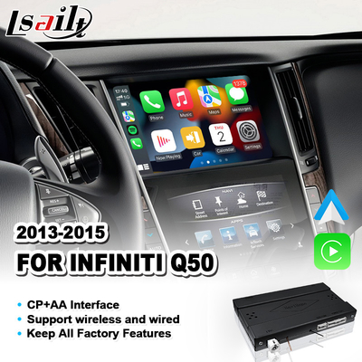 Interface d'intégration sans fil Android Auto Carplay pour l'Infiniti Q50 2013-2015