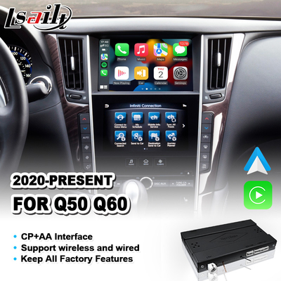 Lsailt CP + AA OEM Intégration Interface Carplay pour 2020-2023 Infiniti Q50