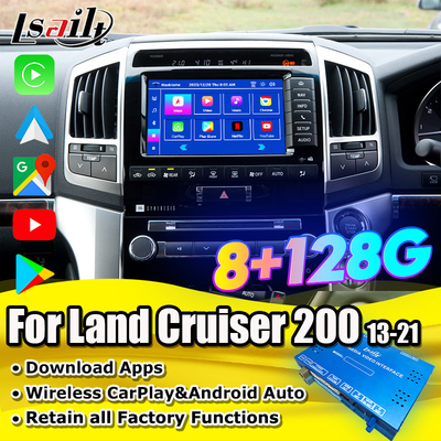Module de mise à niveau Android OEM pour Land Cruiser 2013-2021 Intégration du kit CarPlay sans fil YouTube, Google Map, Android Auto
