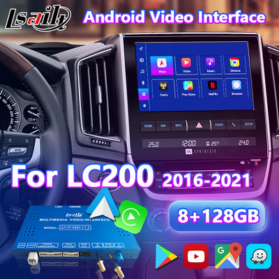 Interface vidéo multimédia Android pour Toyota Land Cruiser 200 LC200 VX VXR VX-R 2016-2021