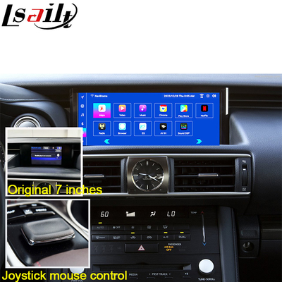 Écran Android Lexus Android 13 Multimédia 8 cœurs Qualcomm pour LEXUS IS200T IS300H IS350, prise en charge du contrôle par joystick, YouTube, Google Play, CarPlay
