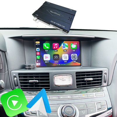 Interface CarPlay pour Infiniti Q70 Q70L M35 M45 Fuga 2009-2019 Adaptateur Android Auto sans fil Intégration de la mise en miroir du téléphone mobile, Température de la climatisation