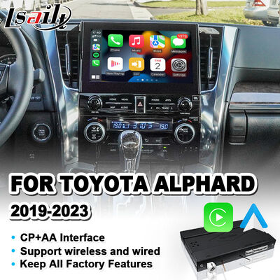 Lsailt Wireless Android Auto Carplay Interface pour 2019 -2023 Toyota Alphard Vellfire JBL Version haute