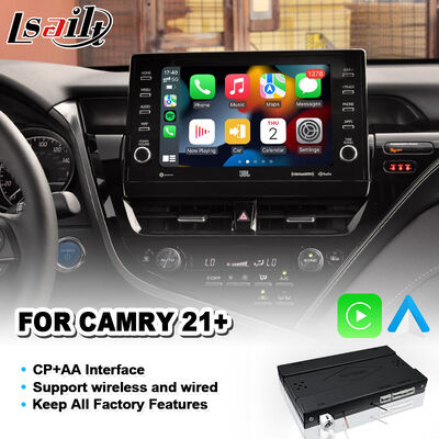 Interface Lsailt Android Auto Carplay sans fil pour Toyota Camry Hybrid XSE XLE SL SE XV70 2021-2024