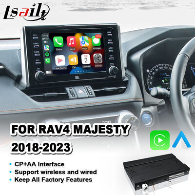 Lsailt Wireless Android Auto Carplay Interface pour le Toyota RAV4 Majesty 2018-2023