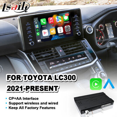 Interface Lsailt Android Auto Wireless Carplay pour Toyota Land Cruiser 300 GX GXL AX LC300 2021-2024