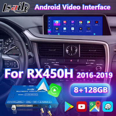 Interface vidéo Lsailt Android Carplay pour Lexus 2016-2019 RX 350 RX450h RX200t RX350L RX450L RX300 RX350